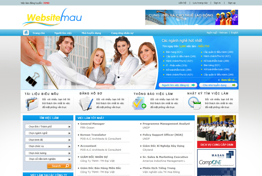 mau-thiet-ke-website-viec-lam-tuyen-dung