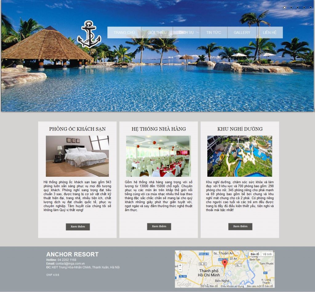 thiet ke web nha hang1