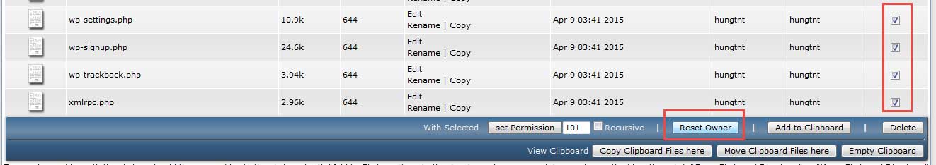 Sử dụng File Manager trên DirectAdmin