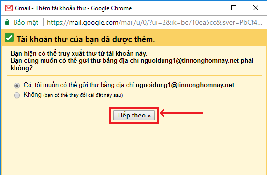 Hướng dẫn cài đặt kết nối email tên miền vào tài khoản Gmail