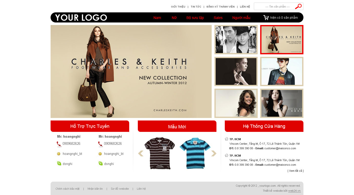 Trang chủ website