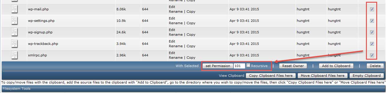 Sử dụng File Manager trên DirectAdmin