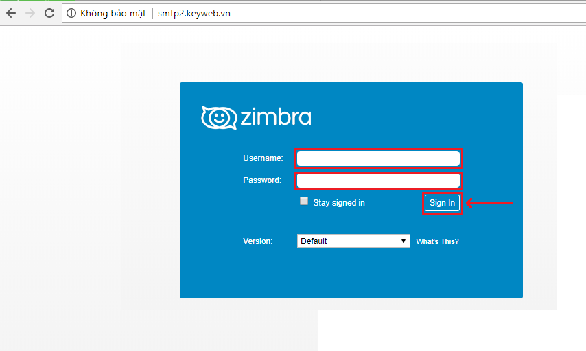 Hướng dẫn đăng nhập và sử dụng email Zinbra