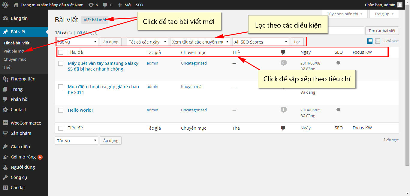 Quản trị website
