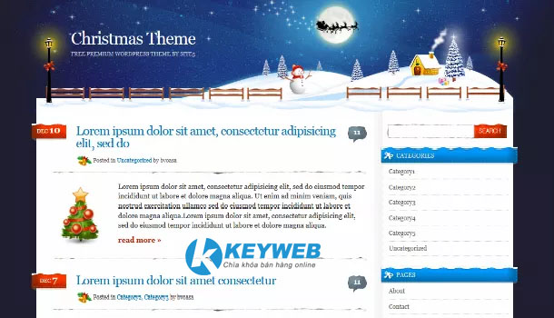 Tạo hiệu ứng Giáng Sinh cho website bán hàng Online của bạn